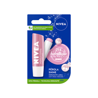 NIVEA Hidratante Labial Pérola Shine 4,8 g